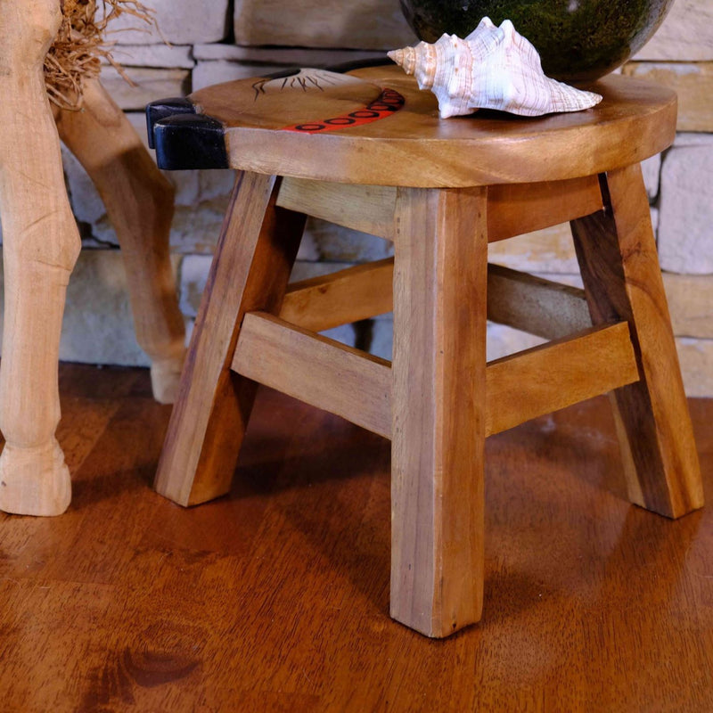 Ready Built 26cm Hand-made Wooden Stool