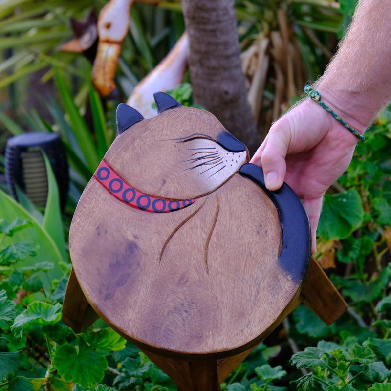 Ready Built 26cm Hand-made Wooden Stool