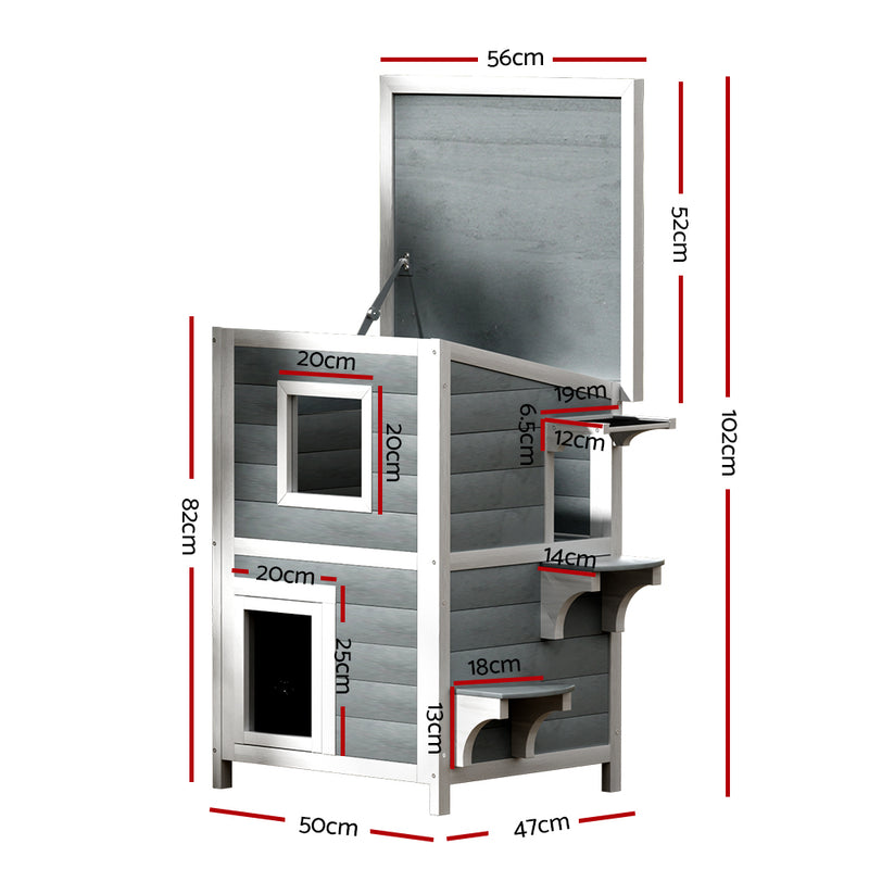 Outdoor Multi-storey Cat Shelter