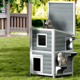 Outdoor Multi-storey Cat Shelter