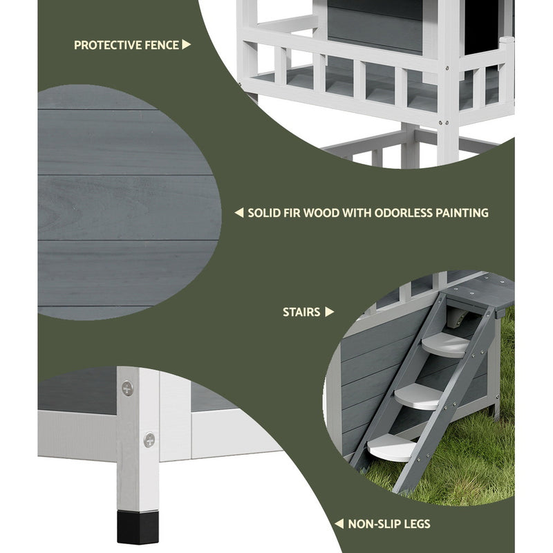 Outdoor Multi-storey Cat House