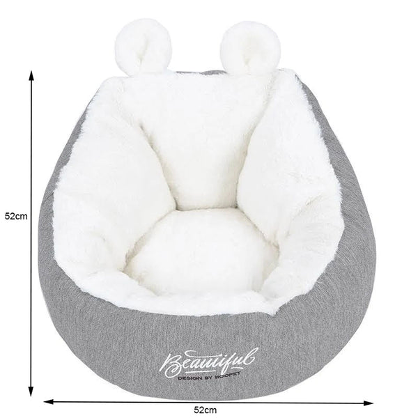 Extra Plush Cat Sleeping Bag with Ears - Medium