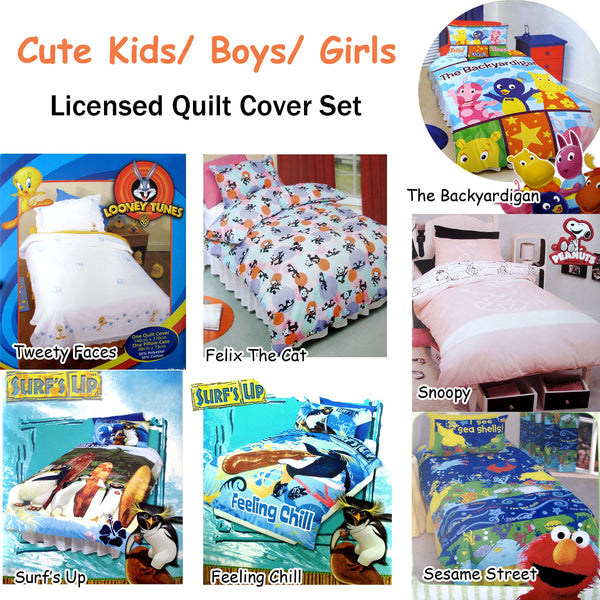 Felix The Cat Quilt Cover Set - Single