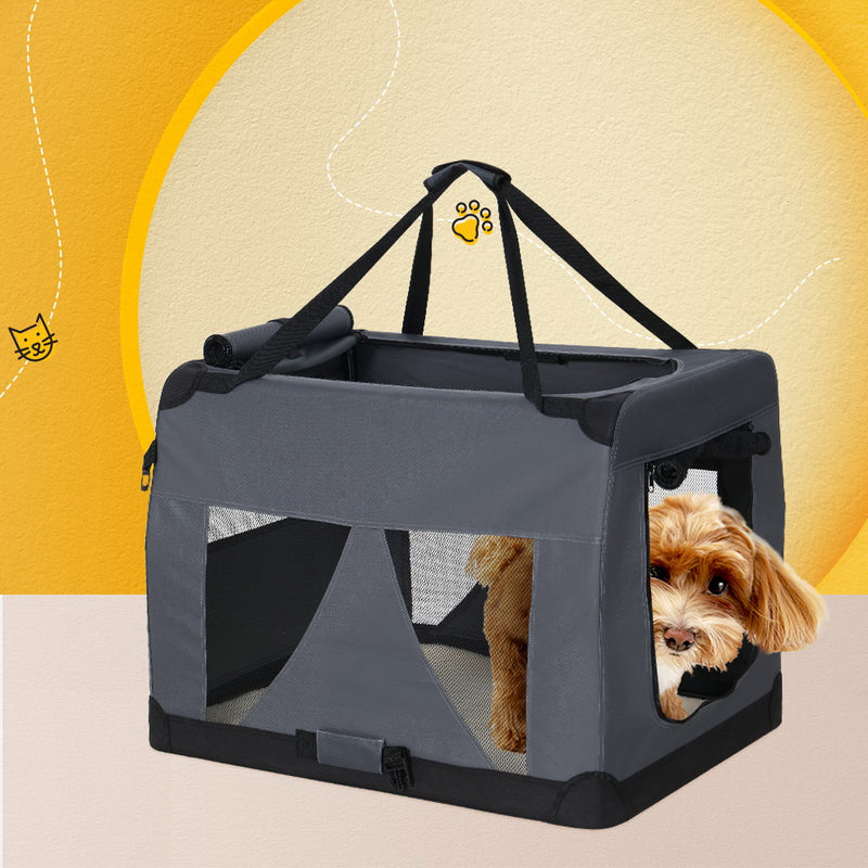 Soft Foldable Pet Carrier Crate - Medium