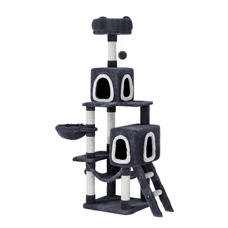 168cm Cat Tower with Lining and Hanging Bed