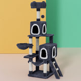 168cm Cat Tower with Lining and Hanging Bed