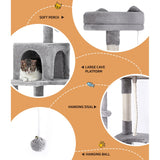 161cm Cat Scratching House - Grey