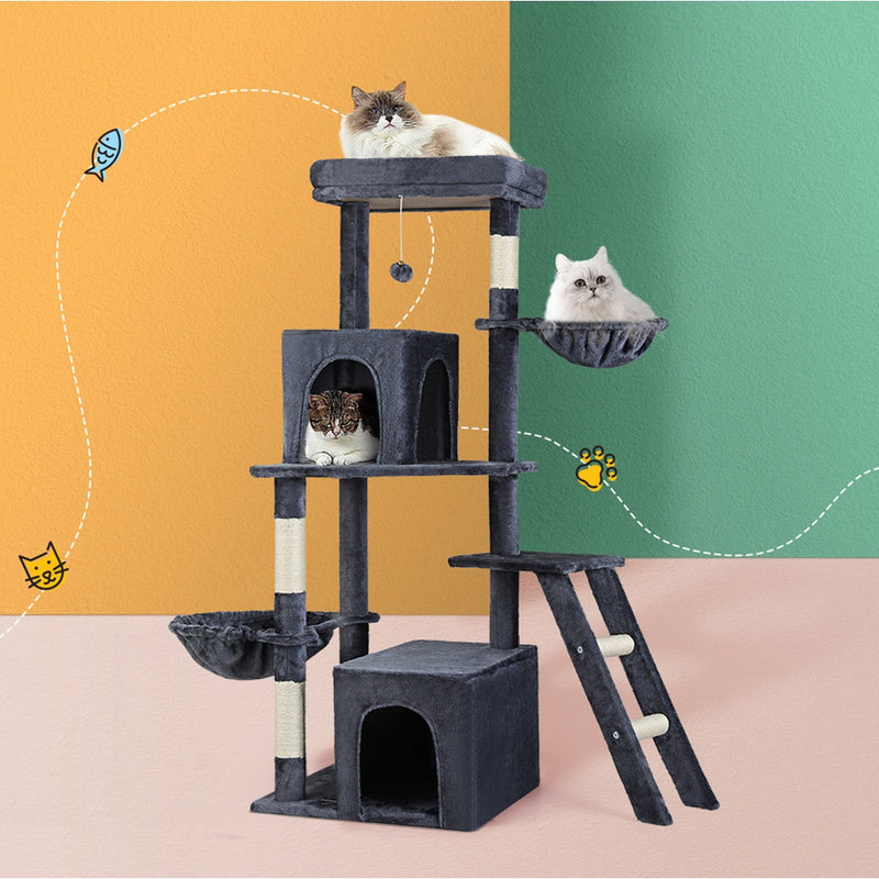 138cm Scratching Tower - Grey