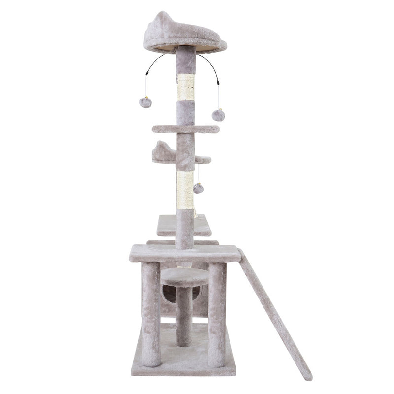 135cm Wood Scratching Tower - Grey