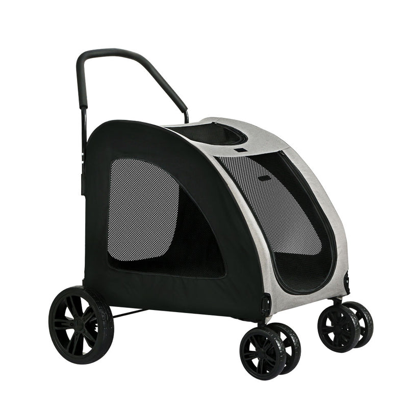 Pet Stroller - Foldable 4 Wheeled Trolley (Limited Delivery Area)