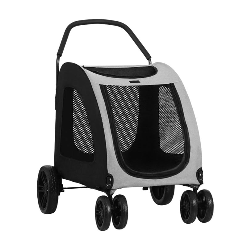 Pet Stroller - Foldable 4 Wheeled Trolley (Limited Delivery Area)