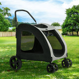 Pet Stroller - Foldable 4 Wheeled Trolley (Limited Delivery Area)