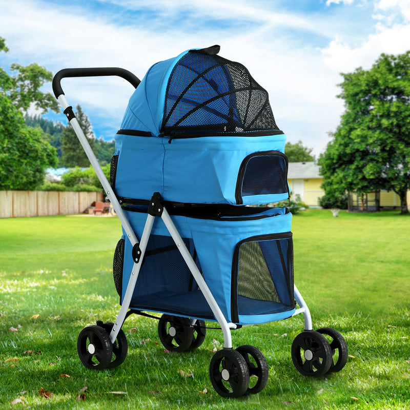 Pet Stroller - Foldable 4 Wheels Double (Limited Delivery Area)