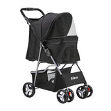 4 Wheel Pet Stroller - Black (Limited Delivery Area)