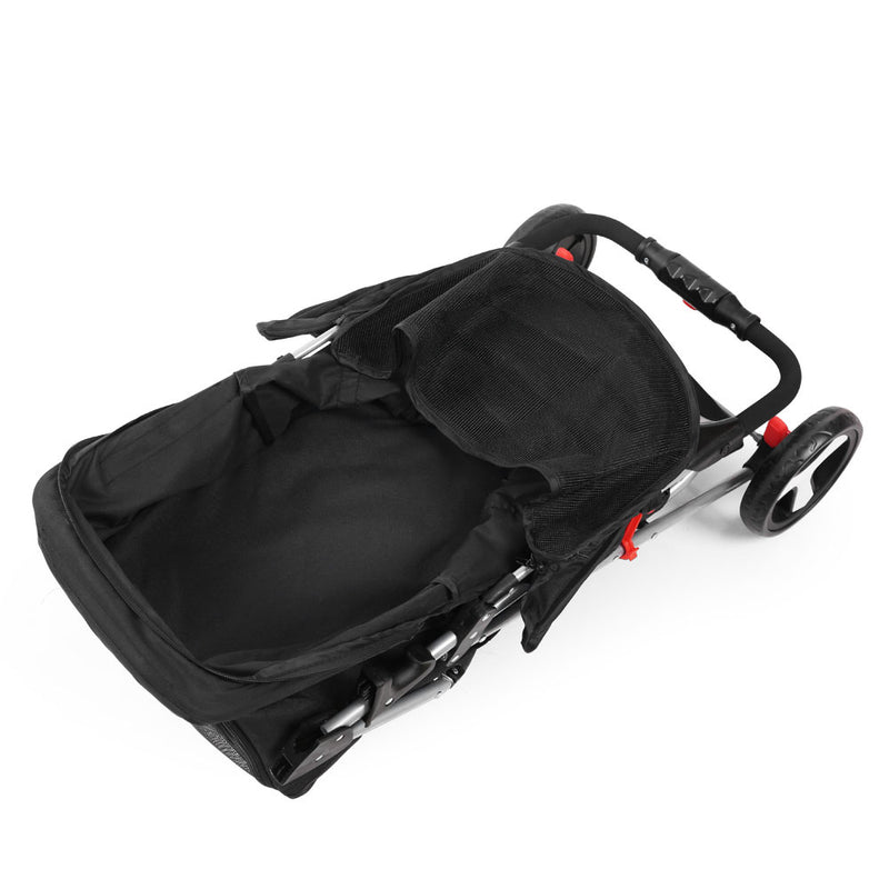 4 Wheel Pet Stroller - Black (Limited Delivery Area)