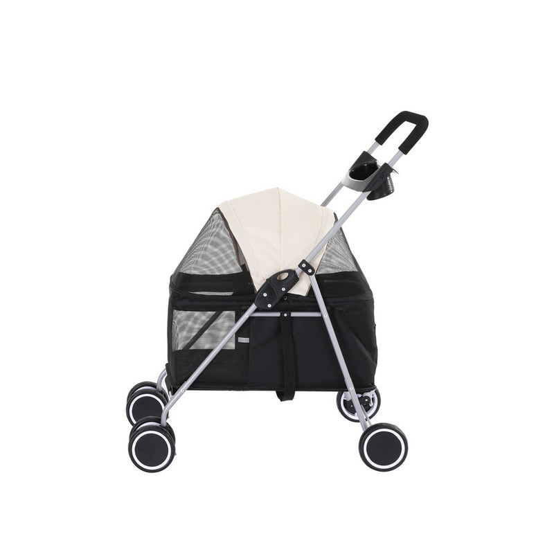 Pet Stroller Pram - Large Foldable 4 Wheels