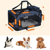 Folding Pet Transport Box - 60cm Dark Blue