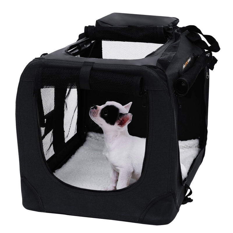 Folding Pet Transport Box - 60cm Black