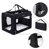 Folding Pet Transport Box - 60cm Black