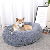 Calming Pet Bed XL 100cm - Light Grey