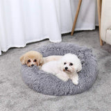 Calming Pet Bed XL 100cm - Light Grey