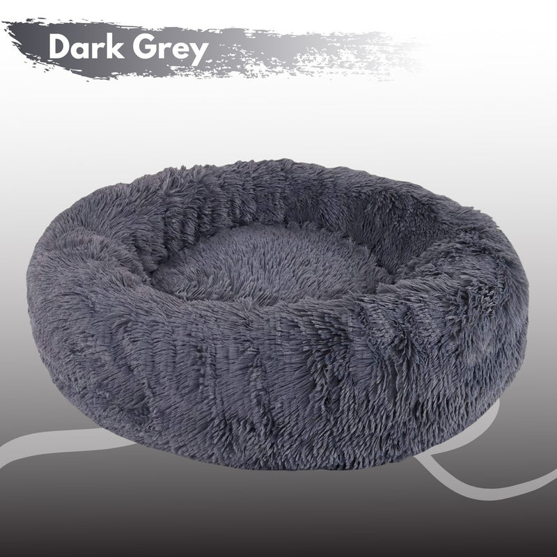 Calming Pet Bed XL 100cm - Dark Grey