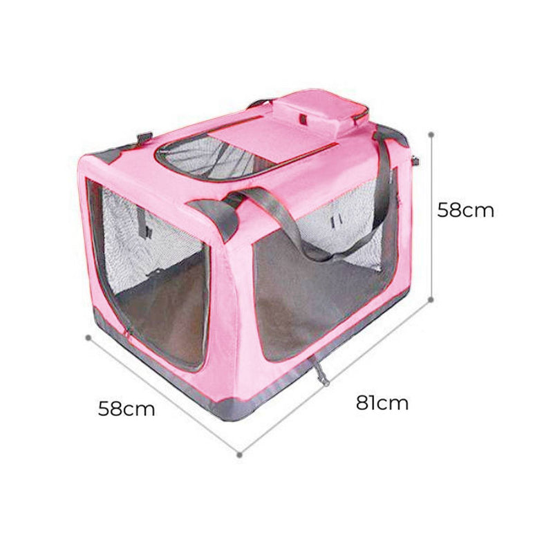 Portable Pet Carrier - XL Pink