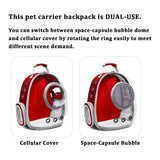 Space Capsule Backpack with Dual Cover - Red