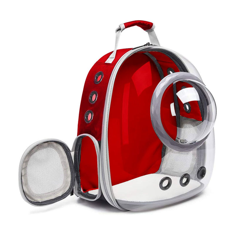 Space Capsule Backpack with Dual Cover - Red