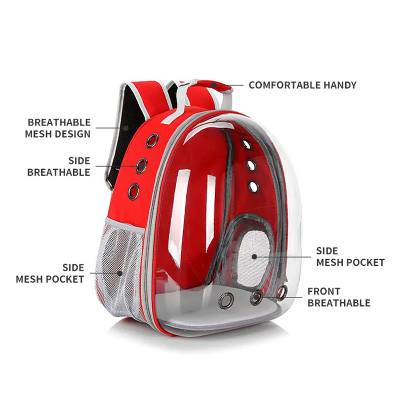 Expandable Space Capsule Backpack - Red