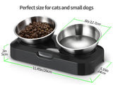 Stainless Steel Anti Slip Pet Bowl Set