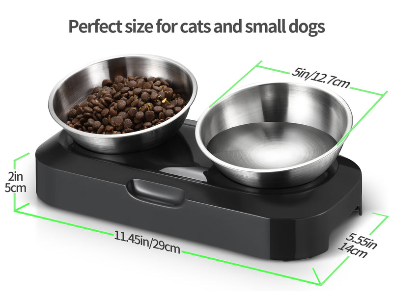 Stainless Steel Anti Slip Pet Bowl Set