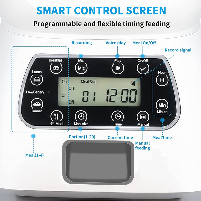 3.5L Automatic Programmable Digital Pet Feeder