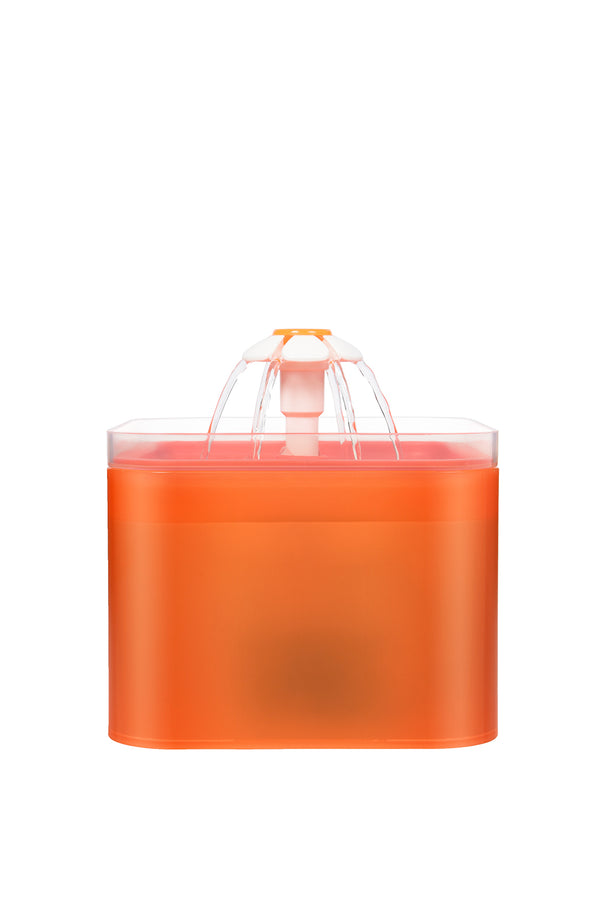 2L Automatic Pet Water Fountain - Orange