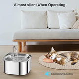 3.2L Automatic Electric Stainless Steel Cat Water Fountain