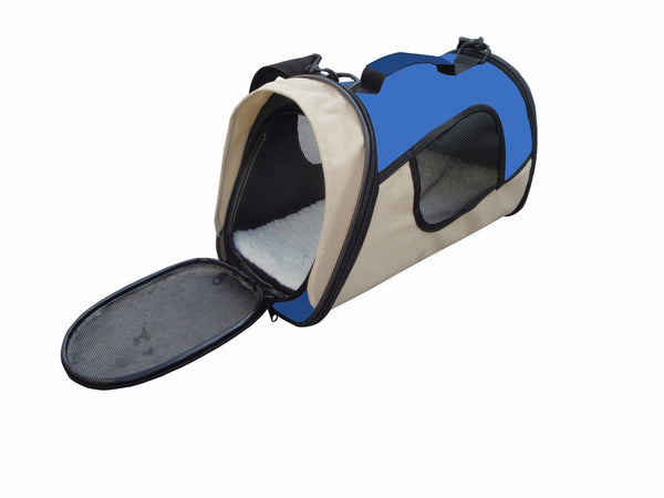 Small Pet Carrier Travel Bag - Blue