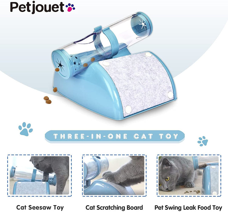 Cat Play Box Kit Interactive Hunting Toy - Blue