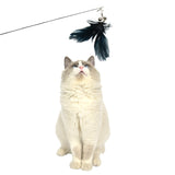 2 X Retractable Feather Cat Teaser Stick