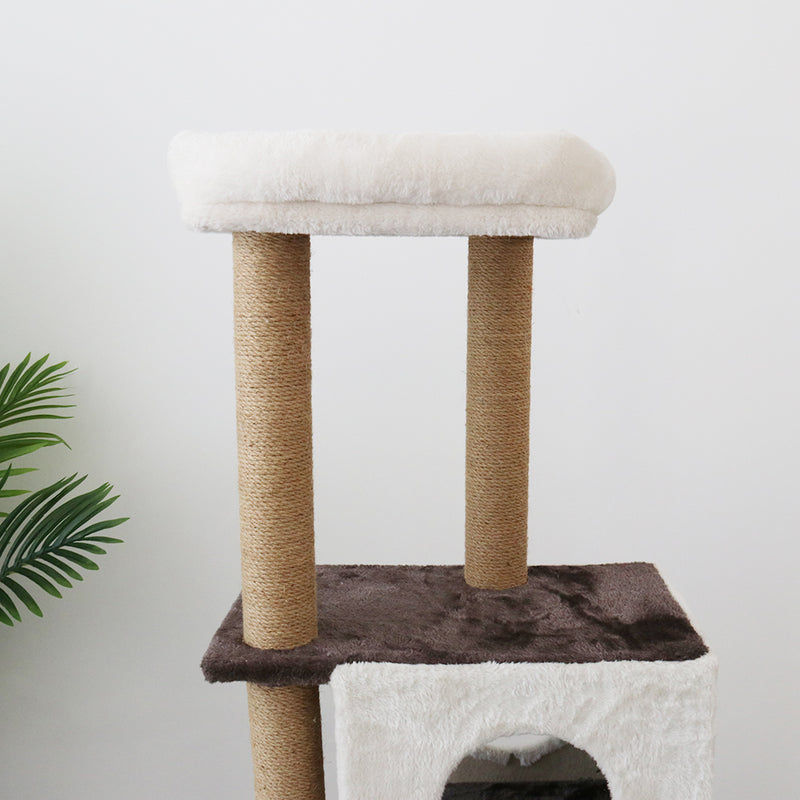 141cm Deluxe Multi-Function Three-Level Cat Tree