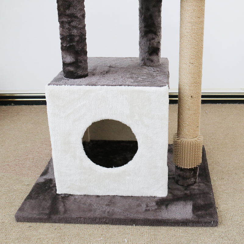 141cm Deluxe Multi-Function Three-Level Cat Tree