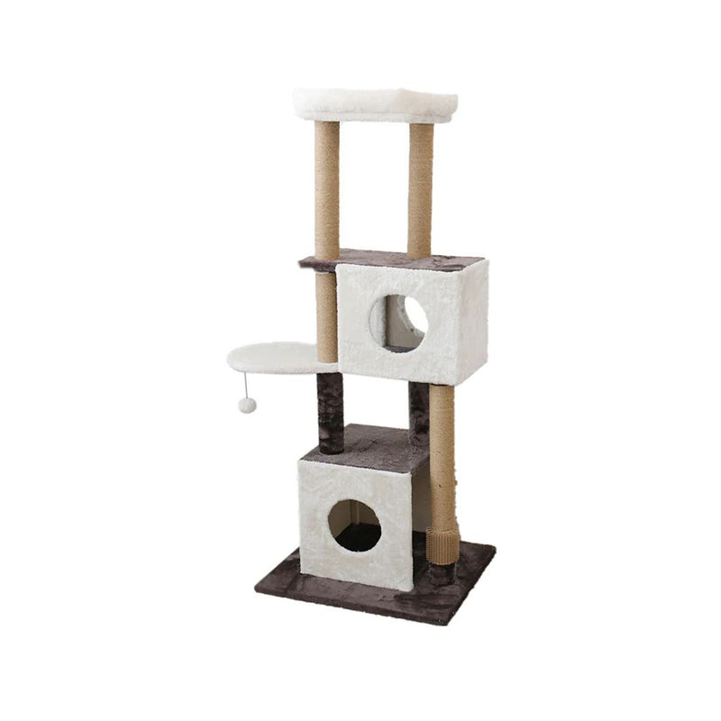 141cm Deluxe Multi-Function Three-Level Cat Tree