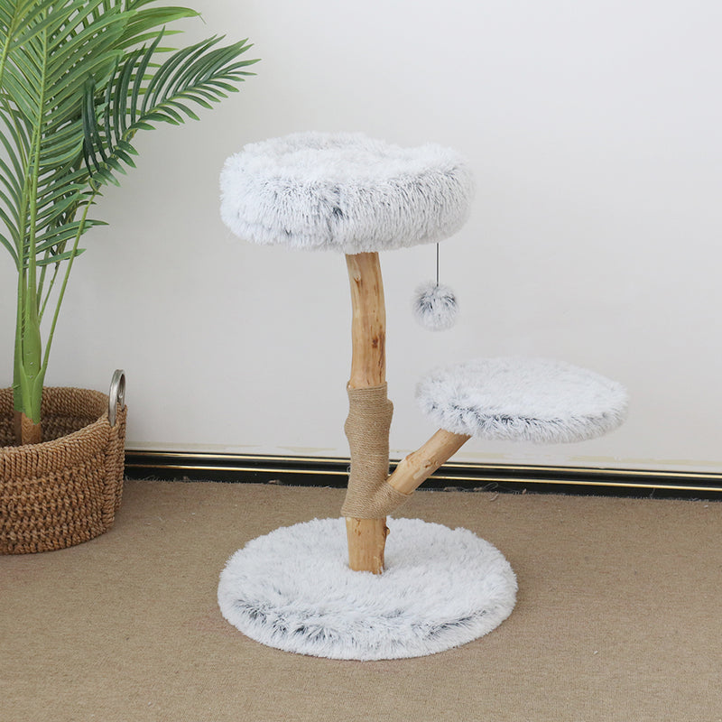 Wooden Double-Level Resort Cat Tree