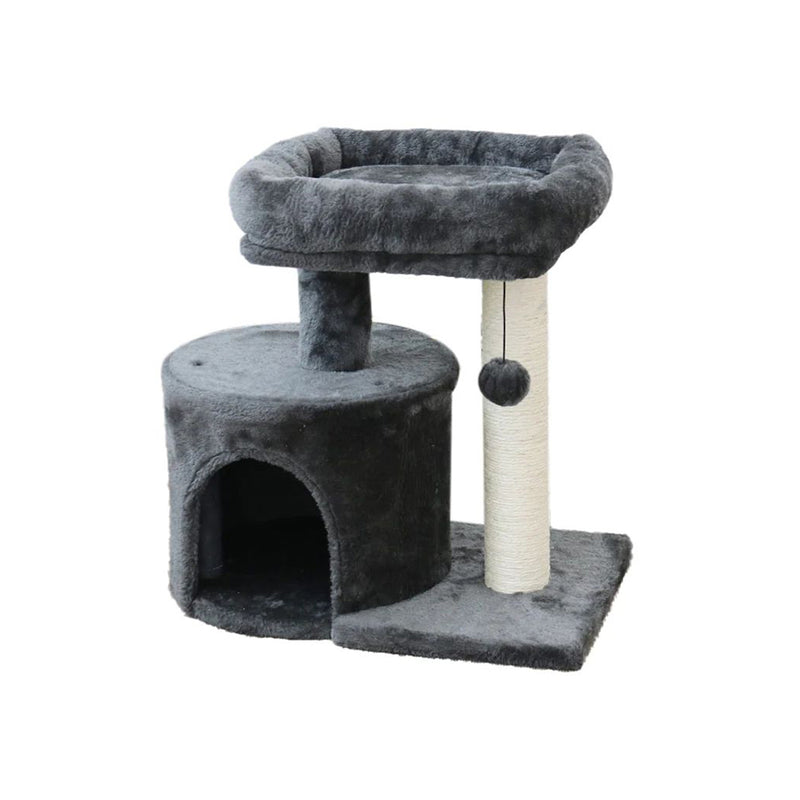 Flannel Cat Scratching Mini Tower