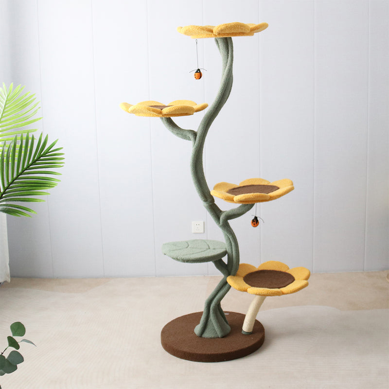 5-Level Sunflower Cat Tree