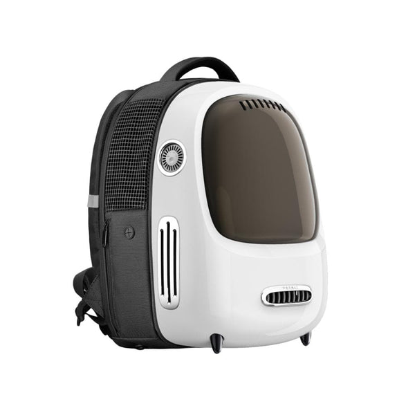 Cat Backpack Built-in Temperature Sensor - White