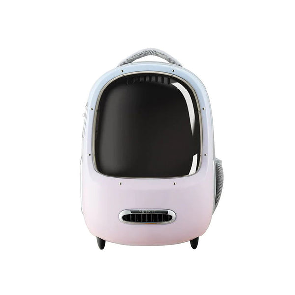 Smart Cat Backpack with Fan - Pink