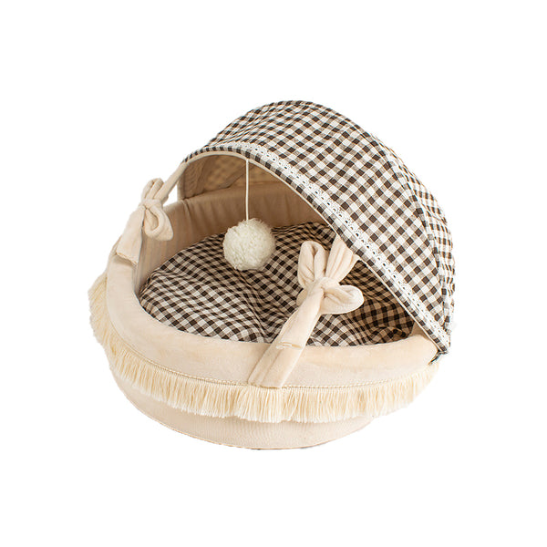 Soft Warm Plush Cat Play Cave