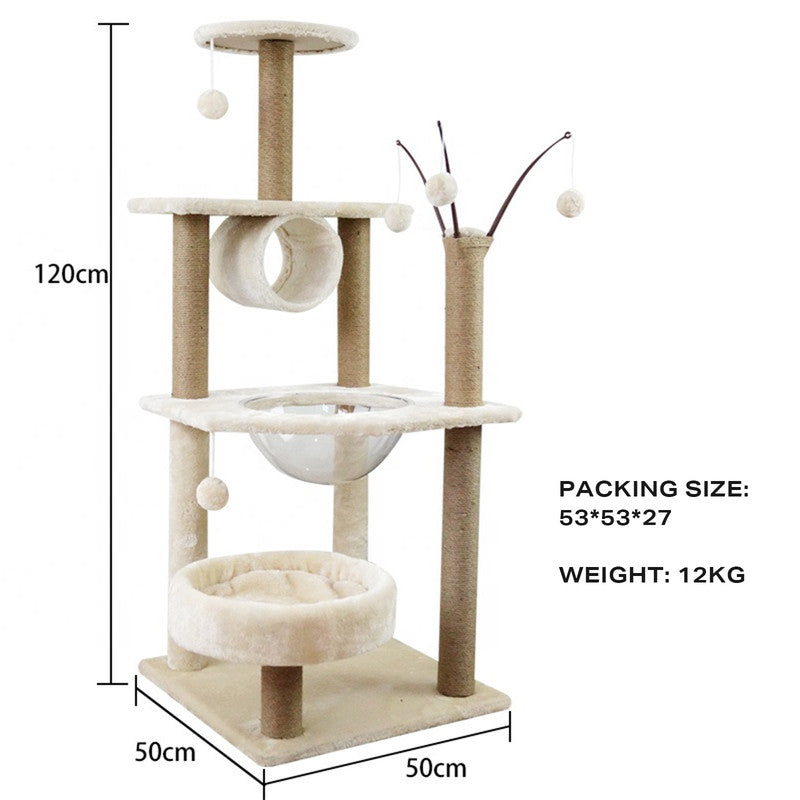 Plush 120cm Cat Scratching Tower