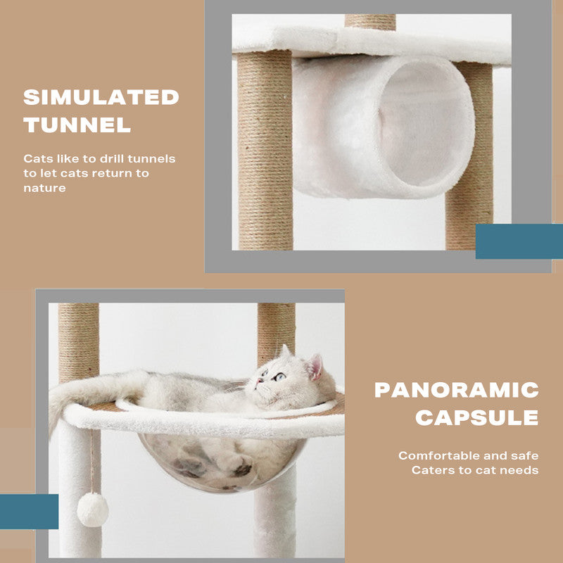 Plush 120cm Cat Scratching Tower