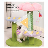 Plush Tulip Cat Scratching Tower